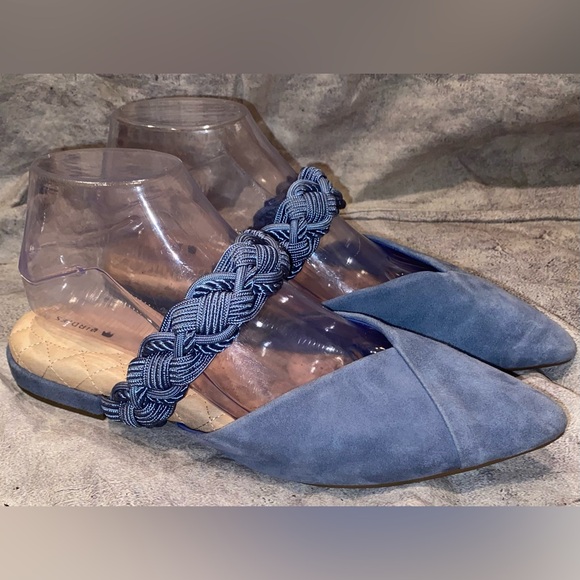 NWOB NEW Birdies The Swan Bracelet Mule Slippers Loafers Flats suede Nubuck 8.5 - Picture 1 of 7